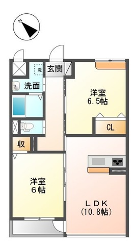 ビレッジ高坪の間取り