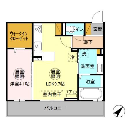フィオーレ金田西の間取り