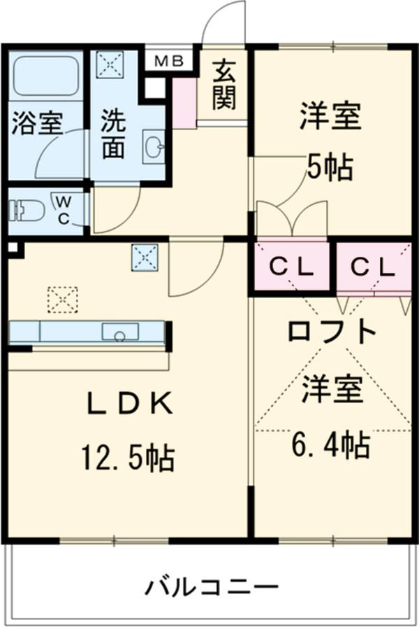 ディアコート国分寺の間取り