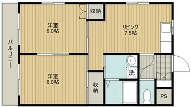 上島やよいマンションの間取り