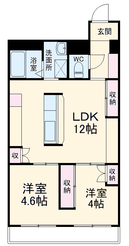 ライオンズマンション浦和第二の間取り