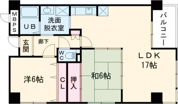 エスペランサー弥生の間取り