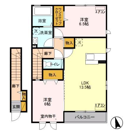 ヴェヌスト Cの間取り