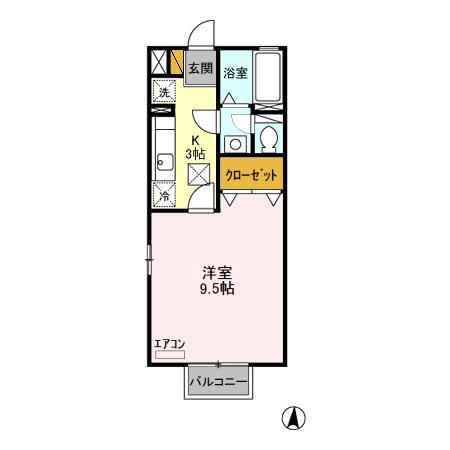 サンフィール Cの間取り