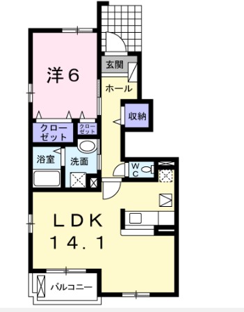 メゾン りら Bの間取り