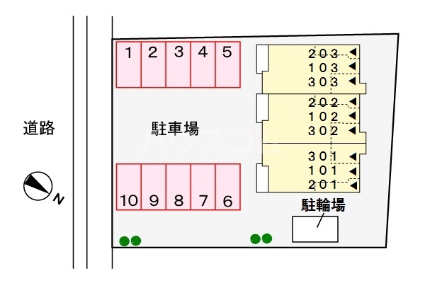 3/13 駐車場