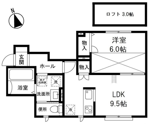 soffitto altoの間取り
