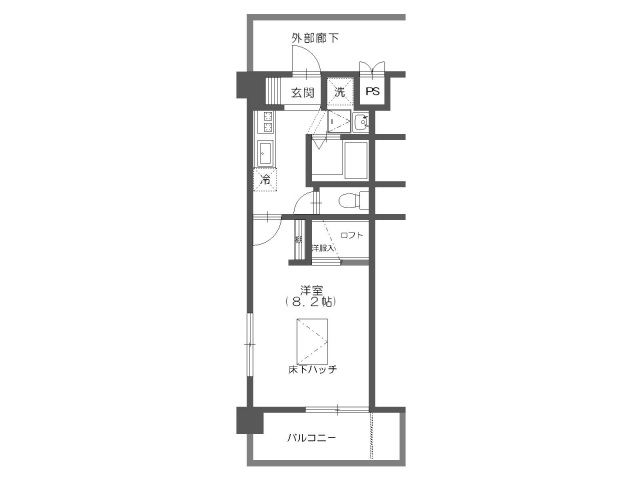 ルネス アーデルの間取り