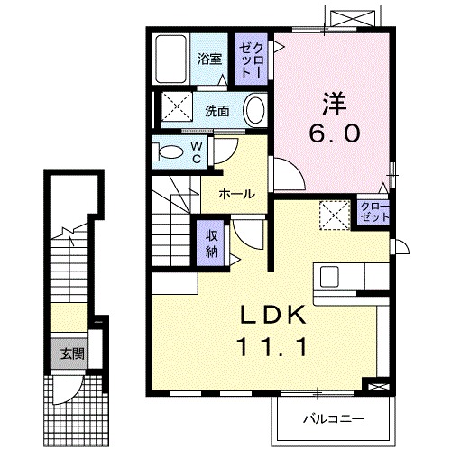 リーヴァ菅池Bの間取り
