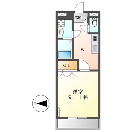 グランデール栄の間取り