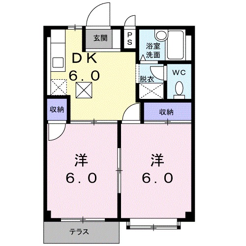 エルディムナツメBの間取り