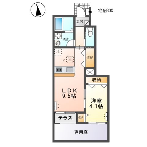 アパートメント神ノ輪の間取り