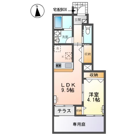 アパートメント神ノ輪の間取り