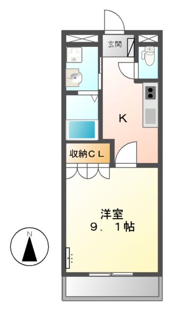 スウィートガーデンの間取り