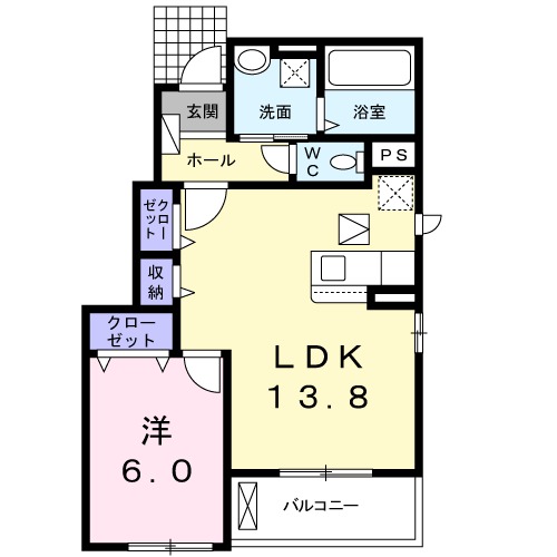 アーバンヒルⅢ Bの間取り