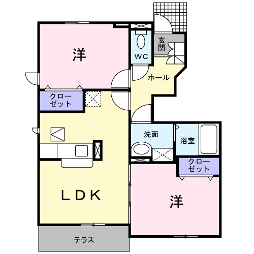 コスモ五十鈴の間取り