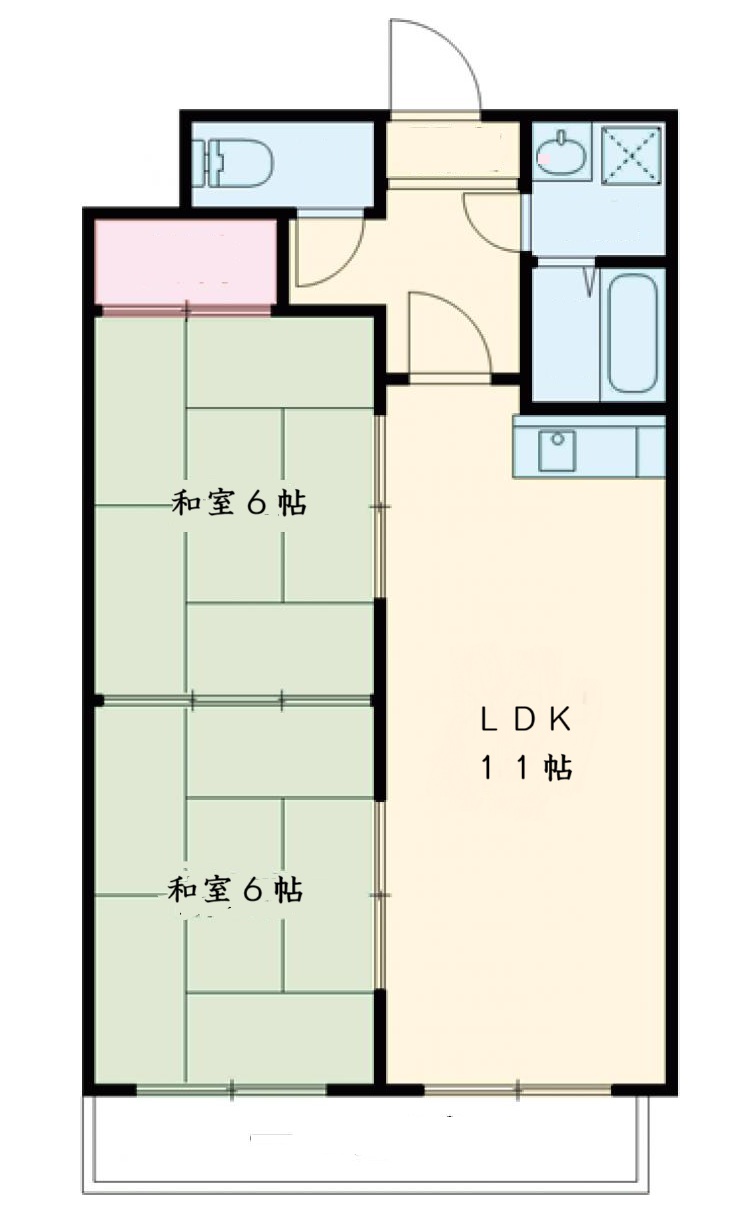 ル・サフィール五条の間取り