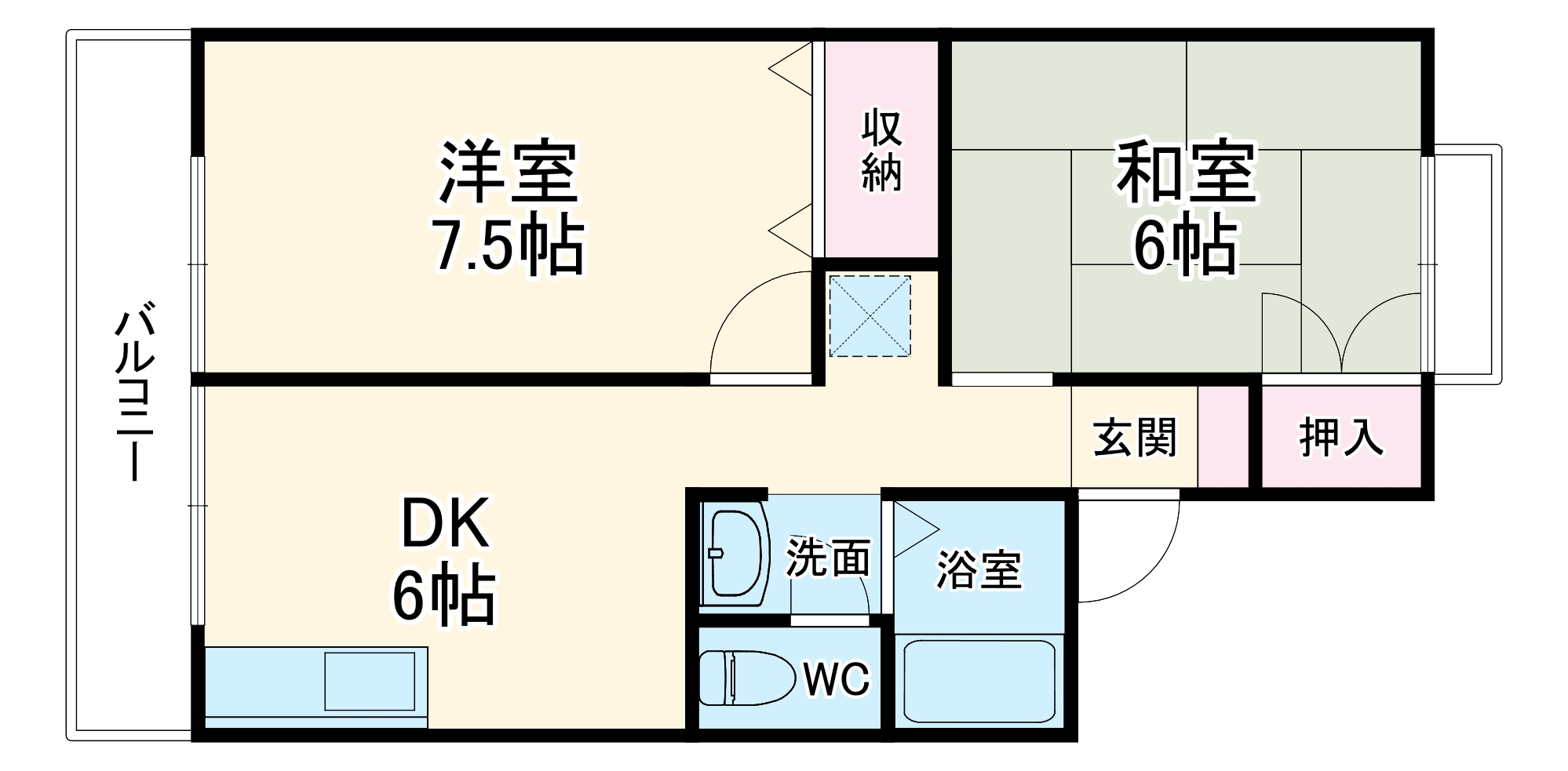 エンゼルハイム桂川の間取り