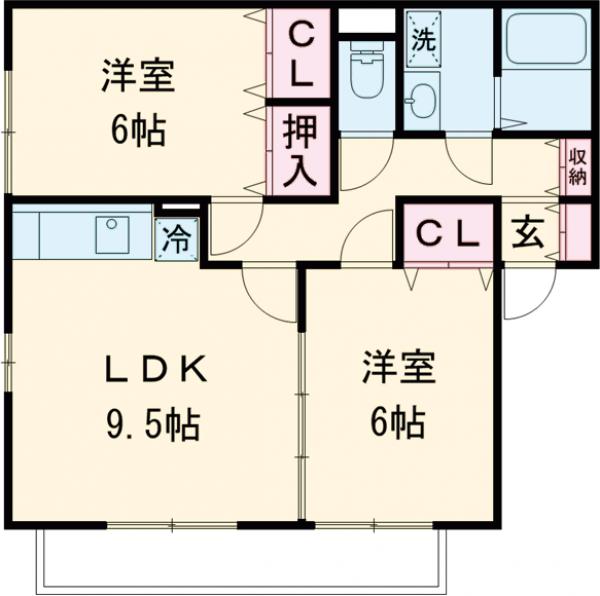 リュ クレールの間取り