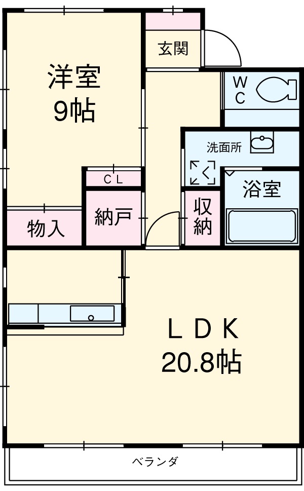シエスタ海老塚の間取り