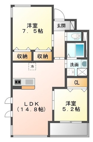 クライスⅡの間取り