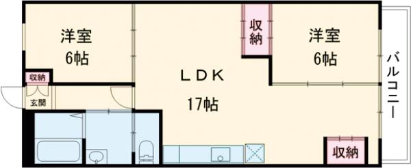 今井マンションの間取り