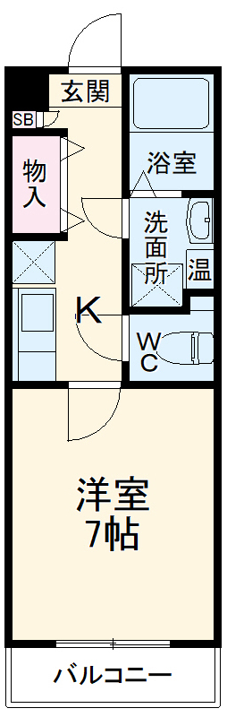 エリーフラッツ嵐山の間取り