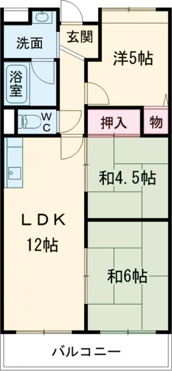 ハッピーパレスT・Tの間取り