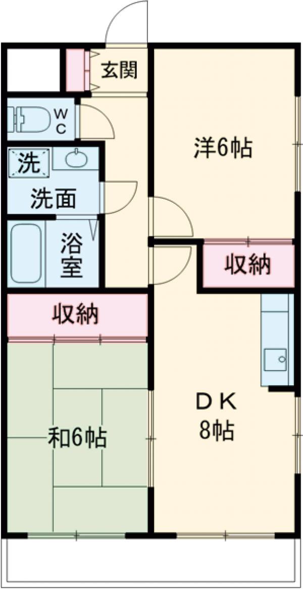 ソルレヴェンテ奥村の間取り