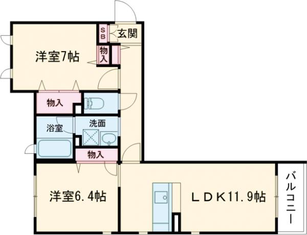 メゾン ド シバタの間取り