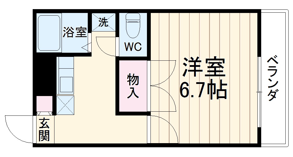 プレジール笹川の間取り