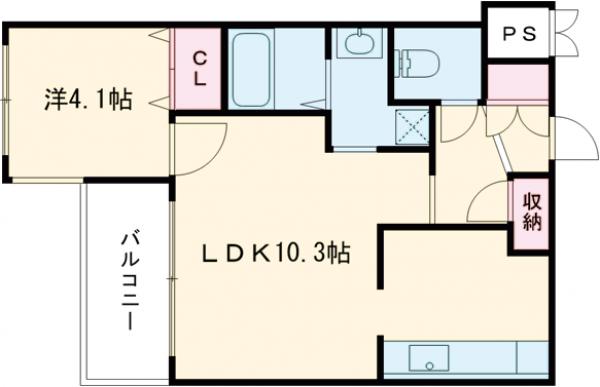 カサベルデ桂川の間取り
