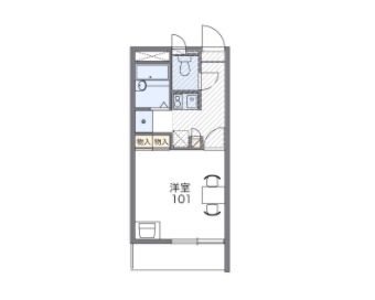 レオパレス松山の間取り