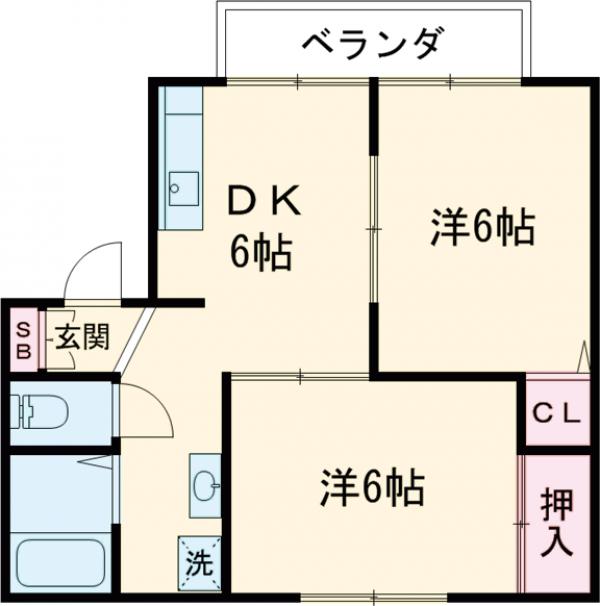 セジュール西山の間取り