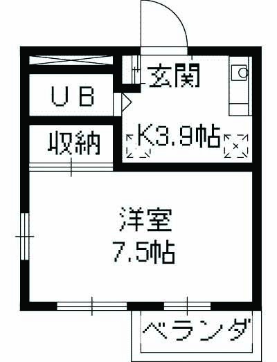 本町の完工年月(1990年9月)築の賃貸アパートの間取り