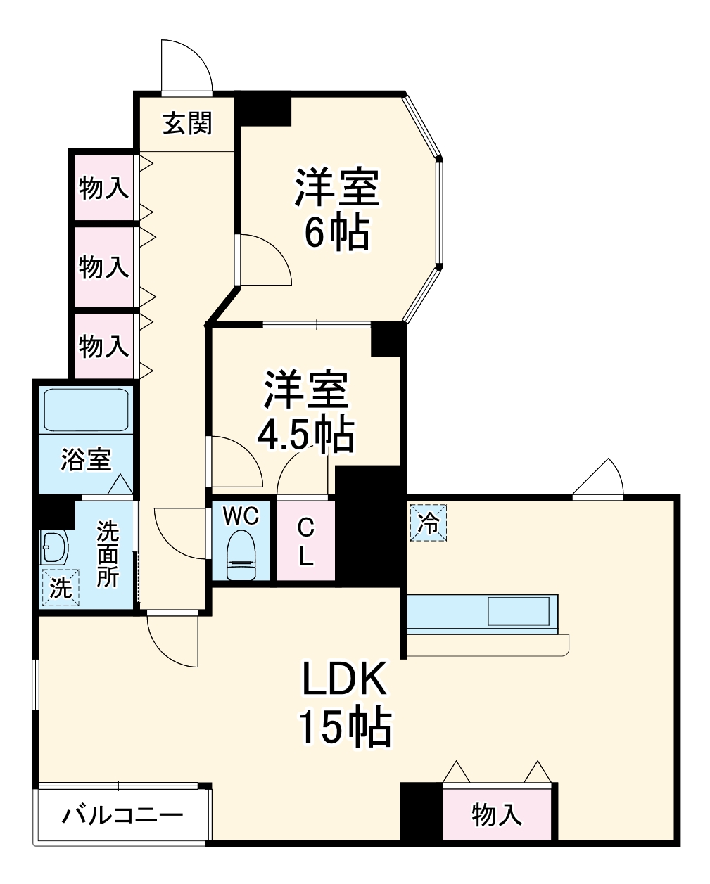 R FIELDS FUNABASHIⅡの間取り