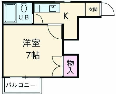 ヴィラ一番館の間取り