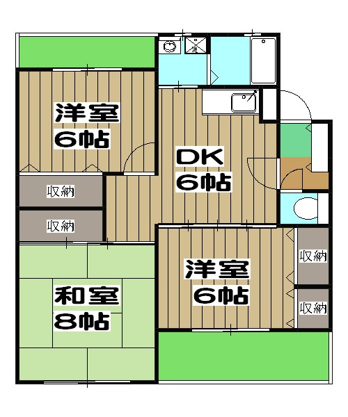 カーサNAKAMURAⅡの間取り
