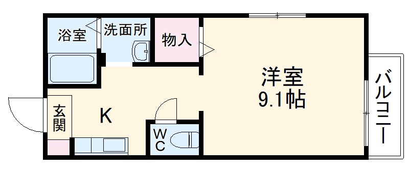 ヴィラージュ桂の間取り