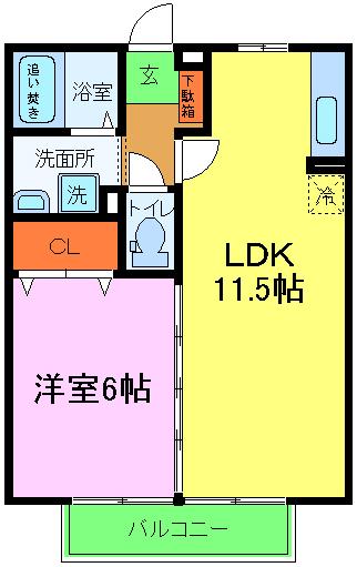 リバーサイド桂川の間取り