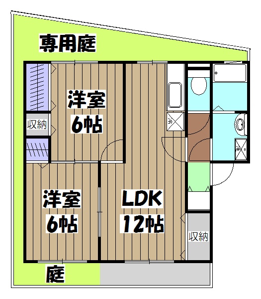 パストラル西向日の間取り