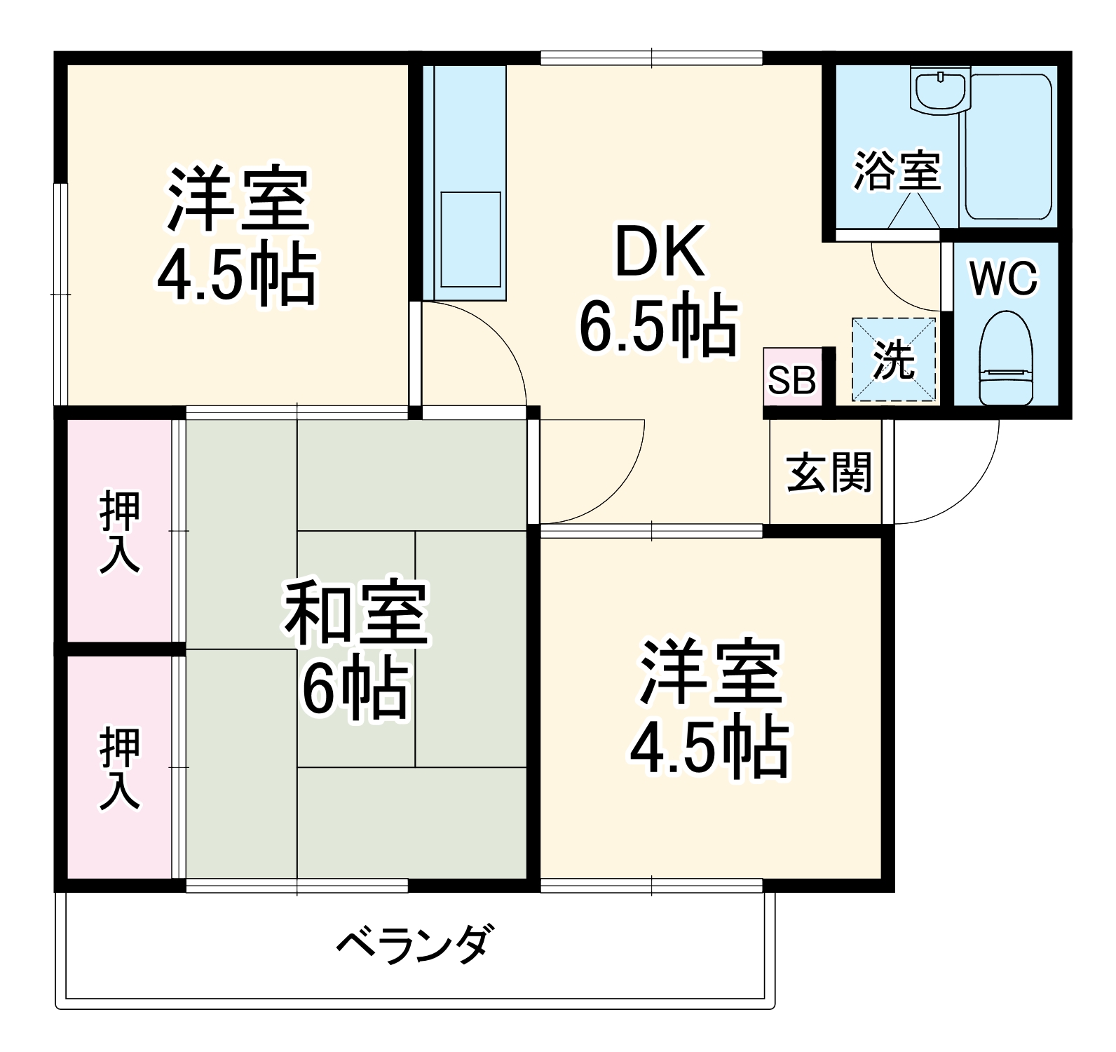 スカイタウン国分の間取り