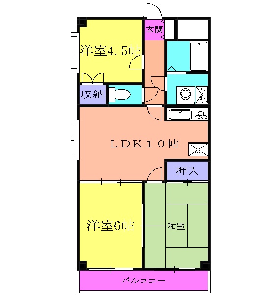 グランフォルム愛甲石田の間取り