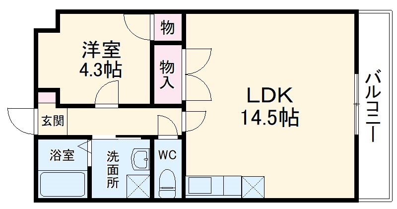 チェリーブロッサム嵯峨野の間取り