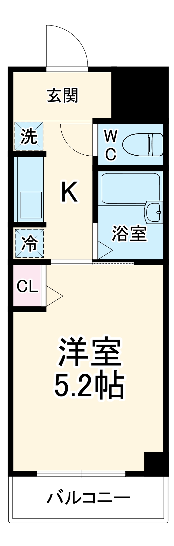 エクシード西院Ⅱの間取り