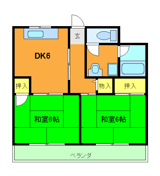 エクレール高辻の間取り