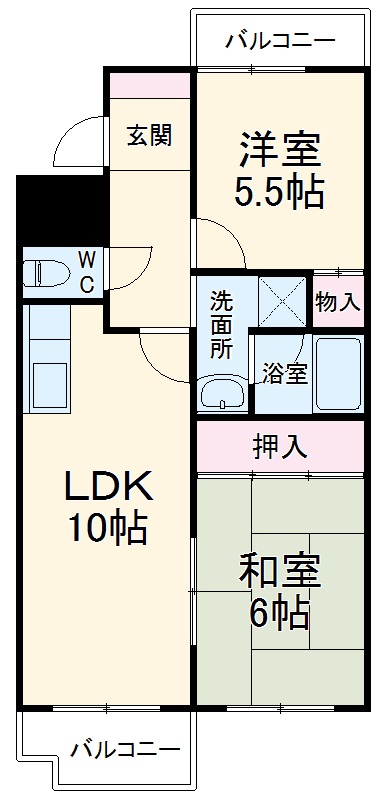 エバグリーンの間取り