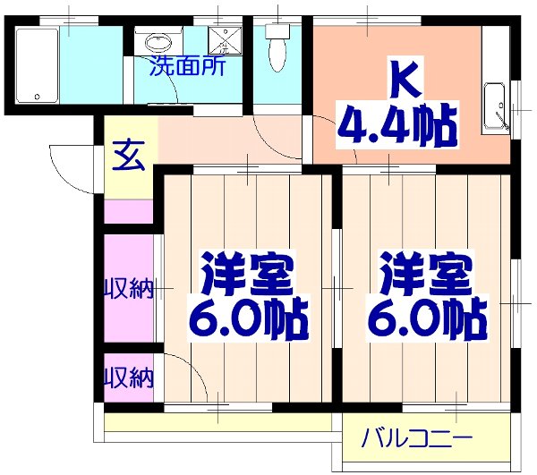 メゾンエスポワールの間取り