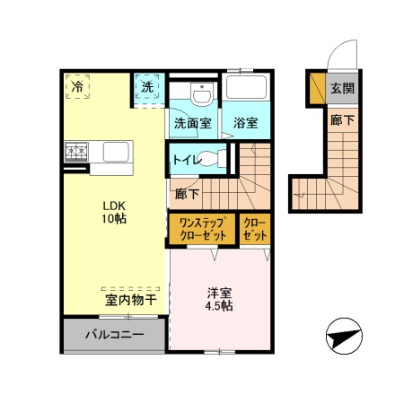 K’SシャンブルⅨの間取り