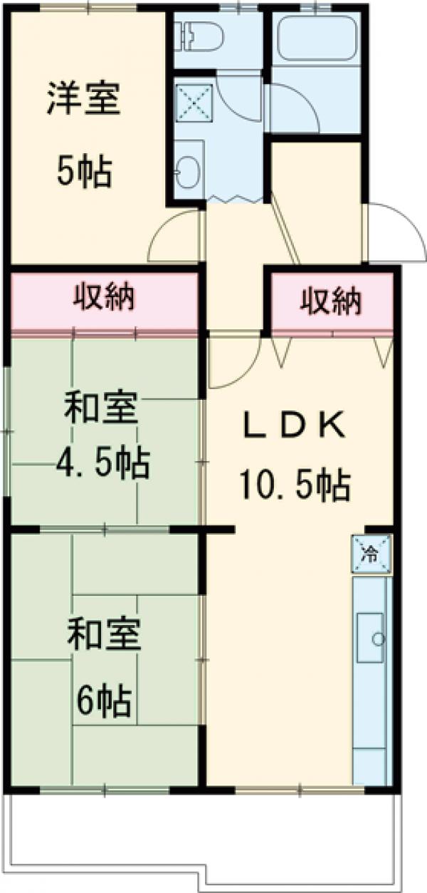 ハイツ松尾の間取り